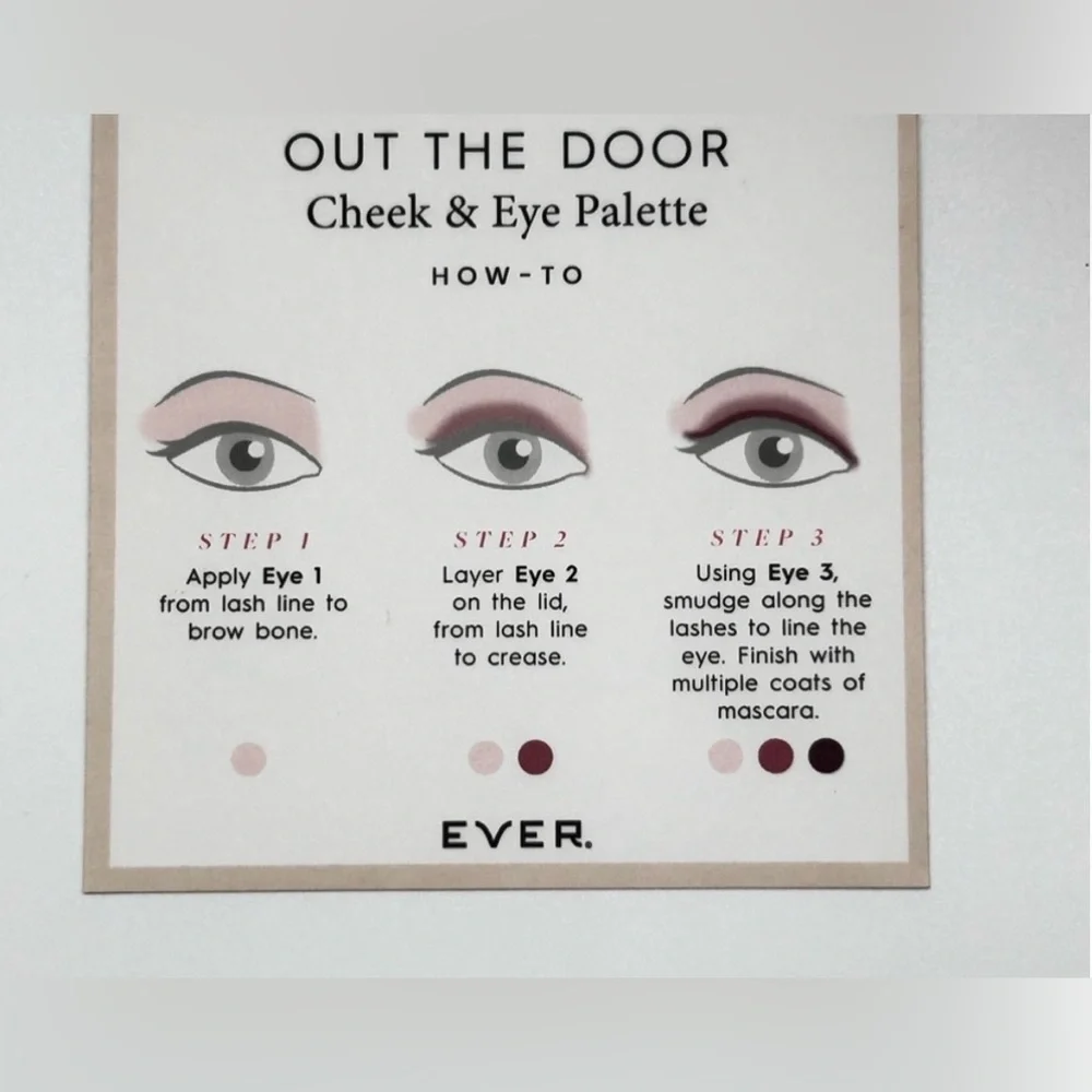 Ever Beauty ‘Out the Door’ 4 in 1 | Eye & Cheek Contour Pallet - NIB - $68